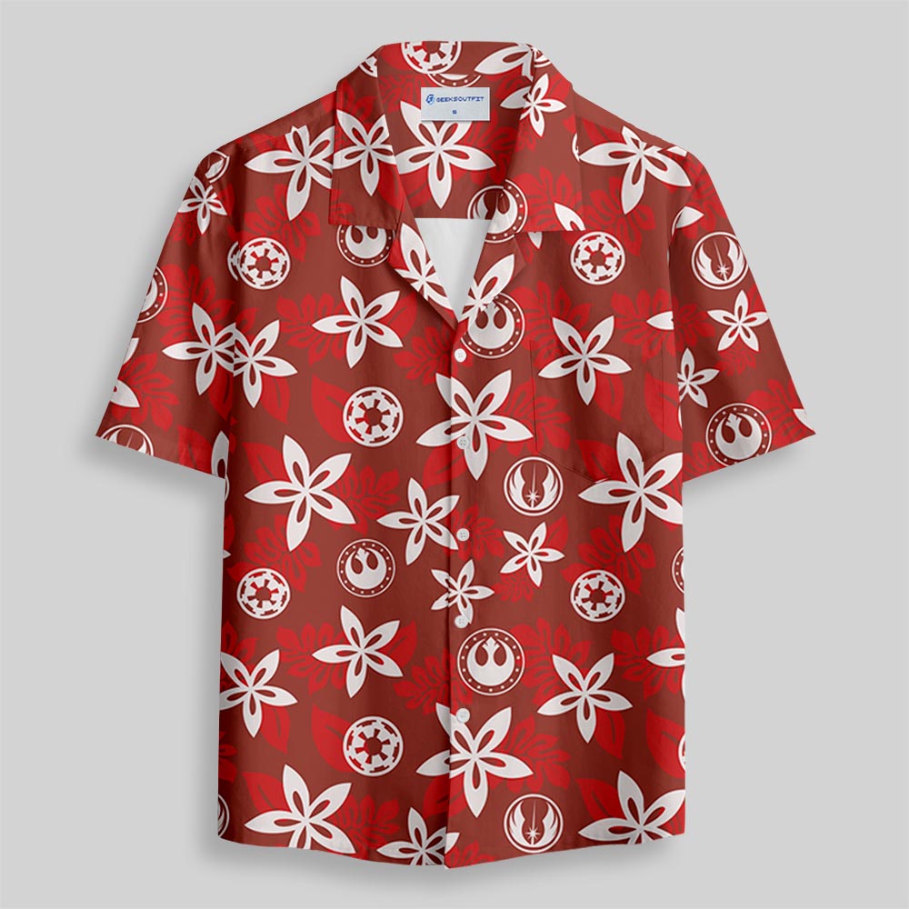 Chemise Hawaïenne à Poche - Rebelle et Empire Rouge