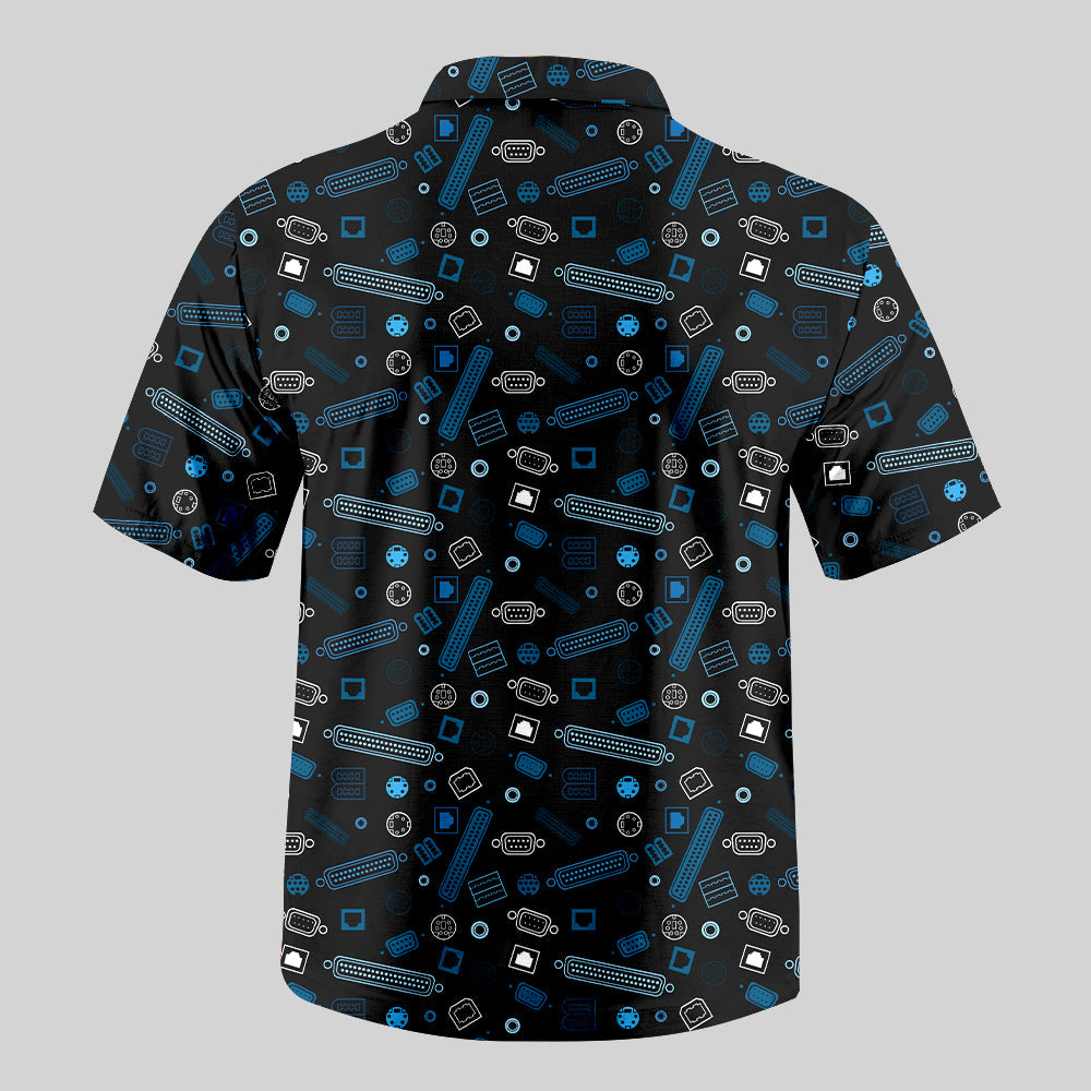 Chemise Hawaïenne à Poche - Connecteurs Informatiques