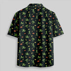 Chemise Hawaïenne à Poche - Bouffonneries Extraterrestres Noir