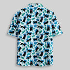 Chemise Hawaïenne à Poche - Chat en Pixel