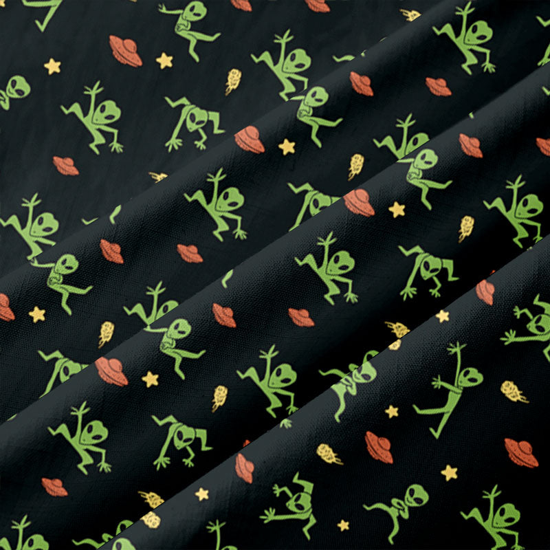 Chemise Hawaïenne à Poche - Bouffonneries Extraterrestres Noir