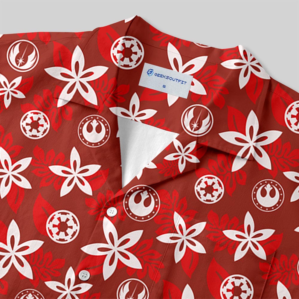 Chemise Hawaïenne à Poche - Rebelle et Empire Rouge