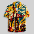 Chemise Hawaïenne à Poche - Marcheur Graffiti