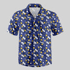 Chemise Hawaïenne à Poche - Aventure de Blocs Pixel