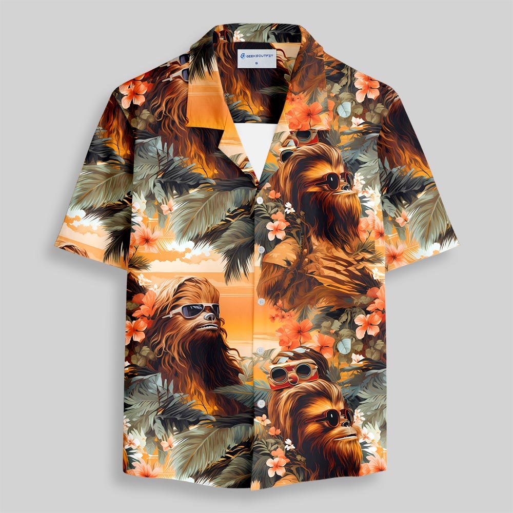 Chemise Hawaïenne à Poche - Chewie le Wookiee