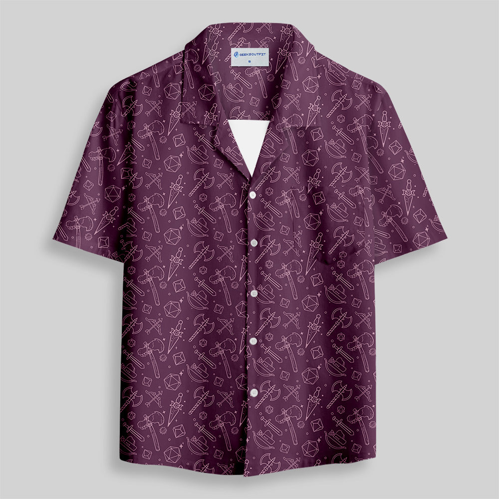 Chemise Hawaïenne à Poche - Armes Médiévales de JDR