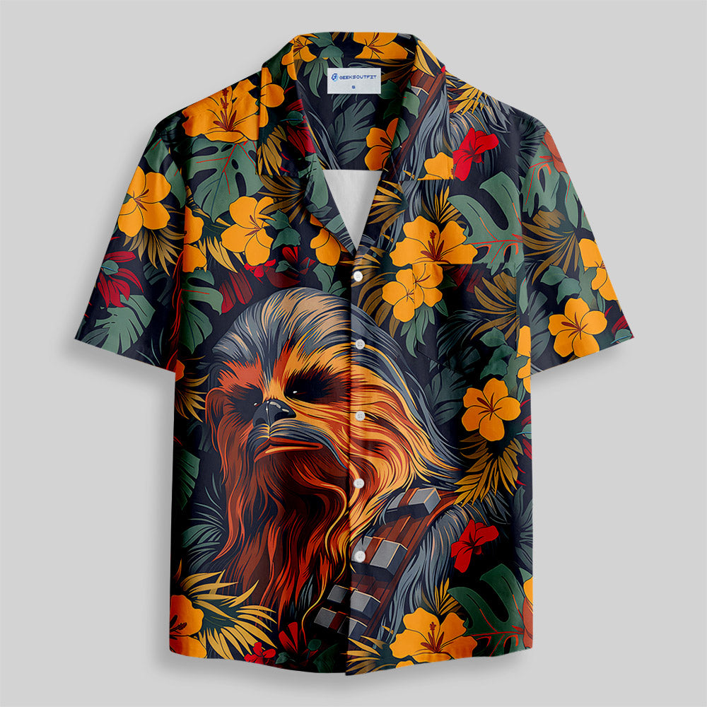 Chemise Hawaïenne à Poche - Chewie Fleurs et Arbres