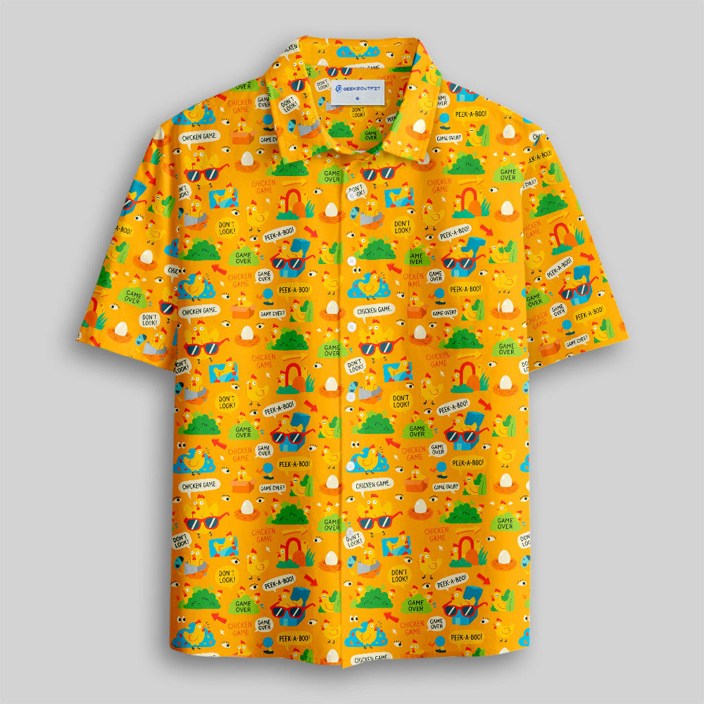 Chemise Hawaïenne à Poche - Le Bosquet des Opossums (Modèle E)