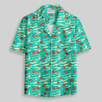 Chemise Hawaïenne à Poche - Capybara Nageur