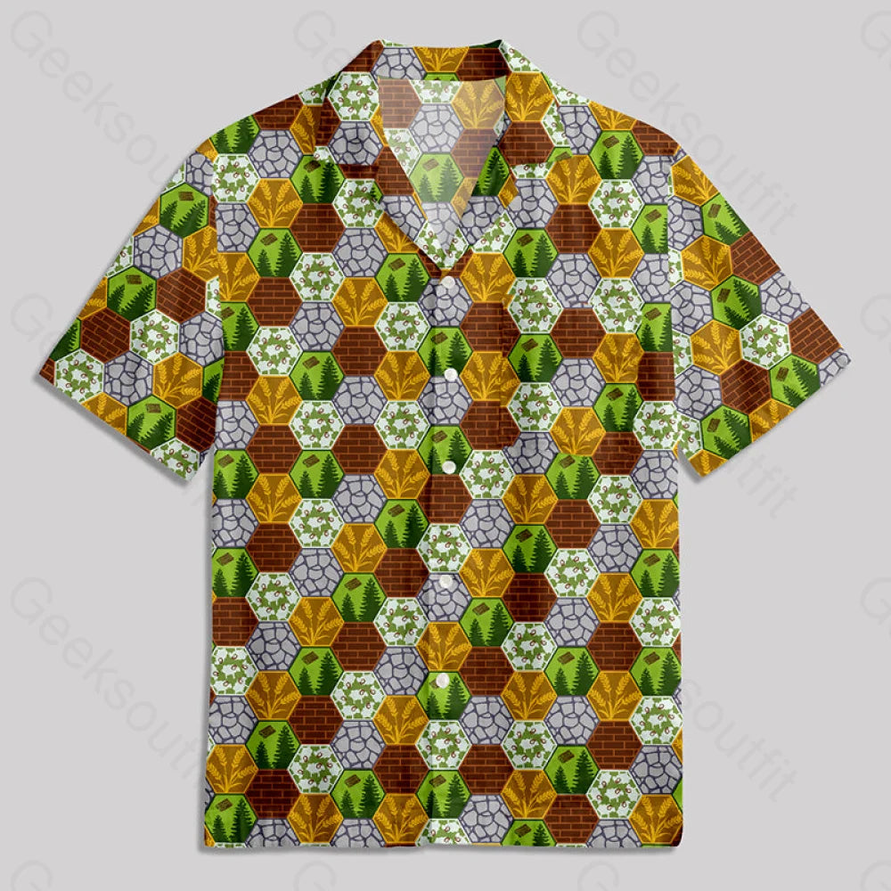 Chemise Hawaïenne à Poche - Carte de Jeu de Société en Alvéoles