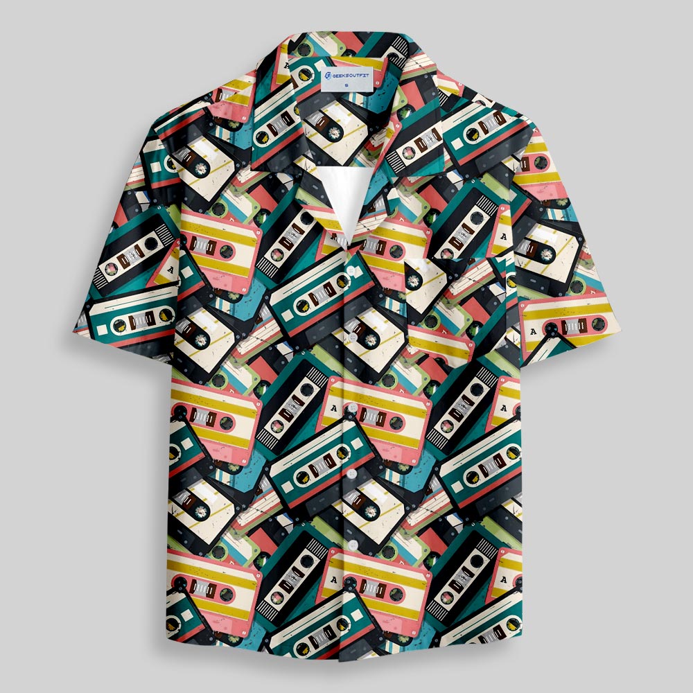 Chemise Hawaïenne à Poche - Cassette Rétro