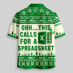 Chemise Hawaïenne à Poche - Ohh C'est l'Heure d'un Tableur Excel