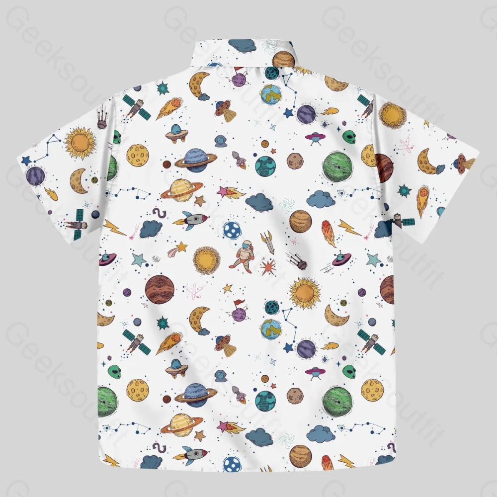 Chemise Hawaïenne à Poche - Espace Lointain Amusant