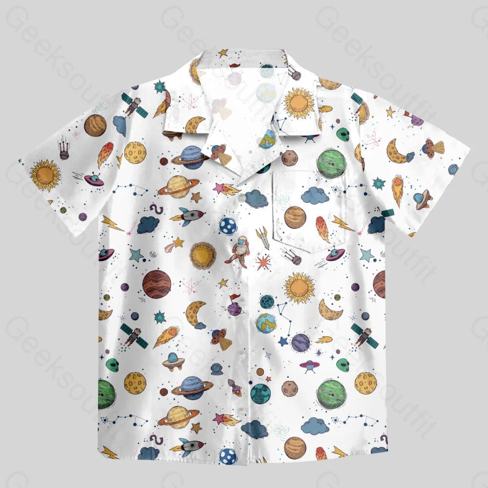 Chemise Hawaïenne à Poche - Espace Lointain Amusant