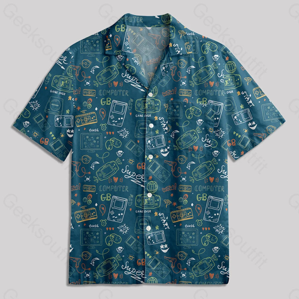 Chemise Hawaïenne à Poche - Game Boy Célèbre