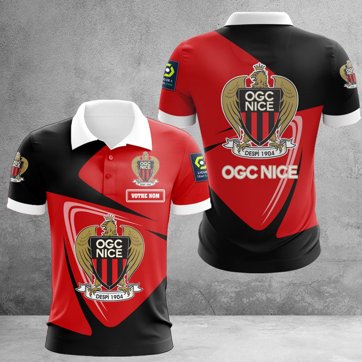 Polo OGC Nice 10 - Polo Football de Ligue 1