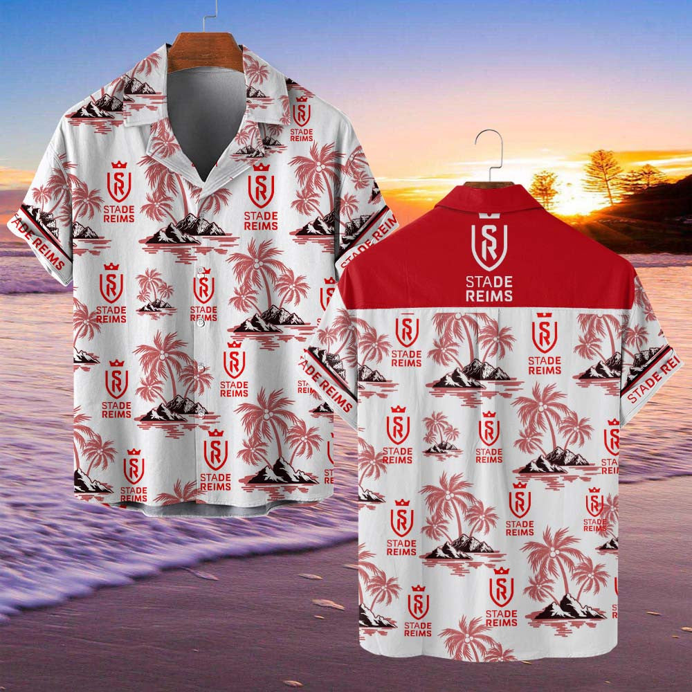 Chemise hawaïenne Stade de Reims 07 - Chemise Aloha Ligue 1