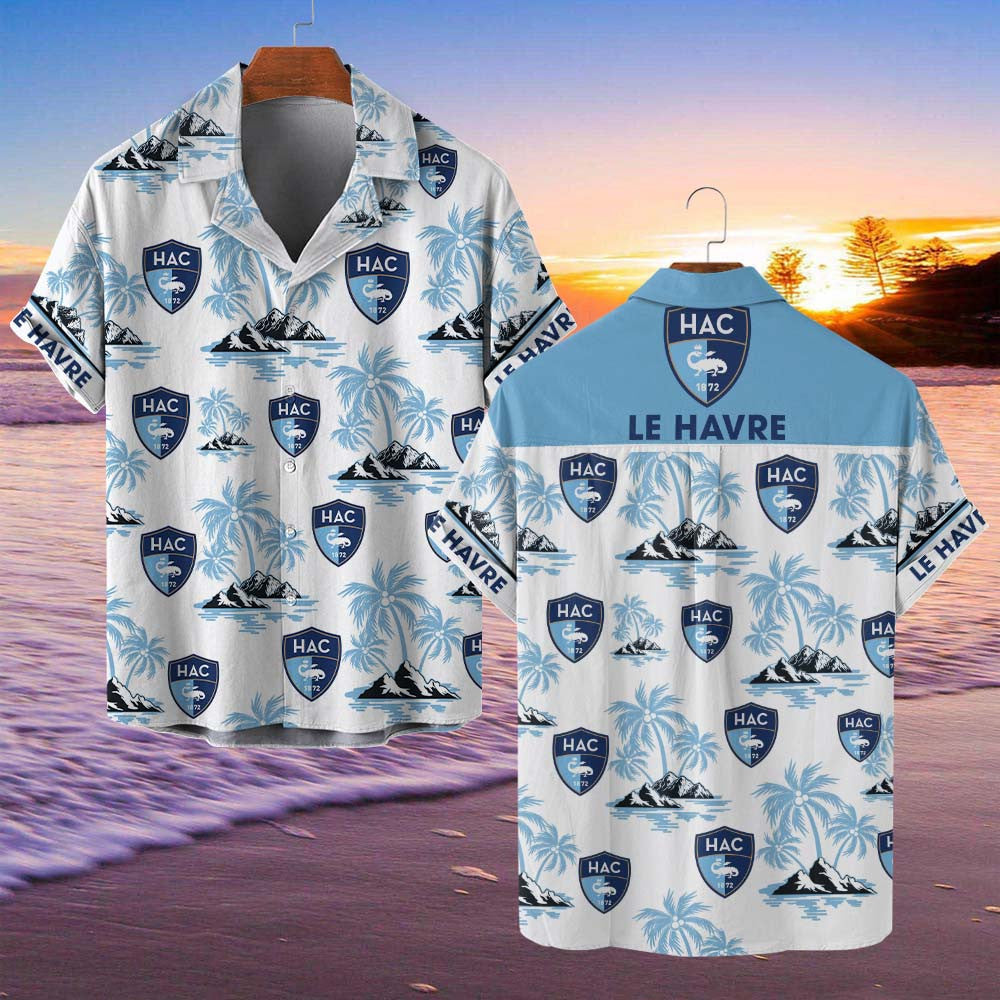 Chemise hawaïenne Le Havre AC 07 - Chemise Aloha Ligue 1