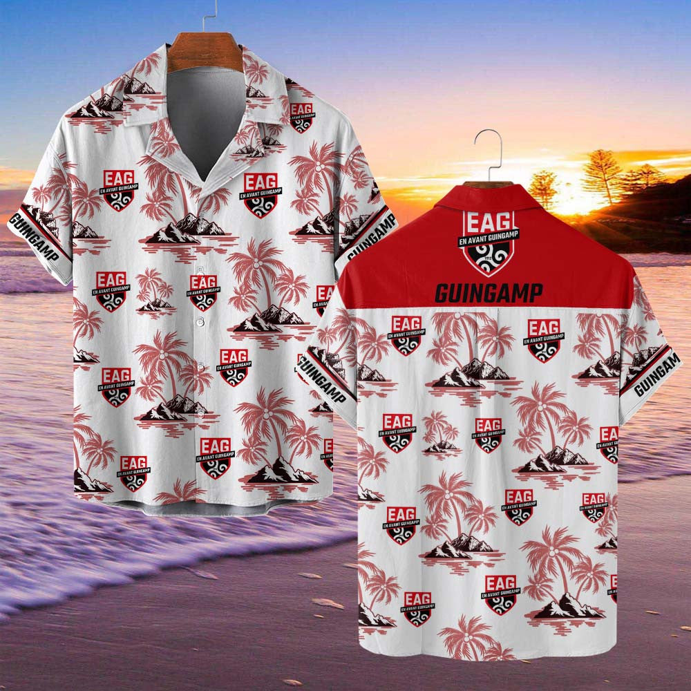Chemise hawaïenne En Avant Guingamp 07 - Chemise Aloha Ligue 1