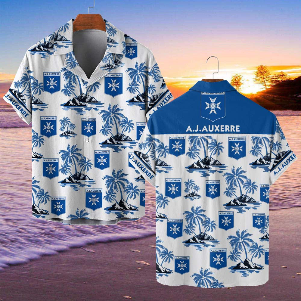Chemise hawaïenne AJ Auxerre 07 - Chemise Aloha Ligue 1