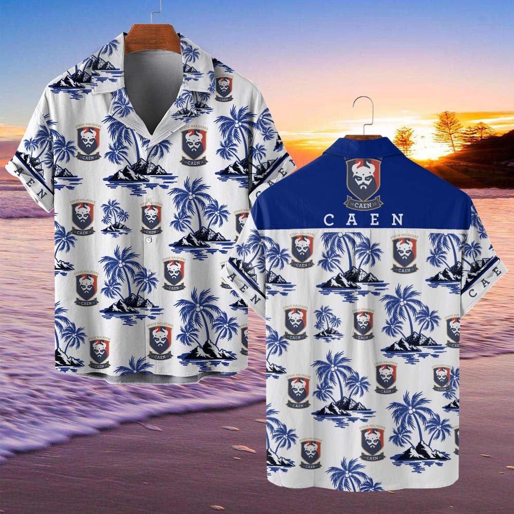 Chemise hawaïenne Stade Malherbe Caen 07 - Chemise Aloha Ligue 1