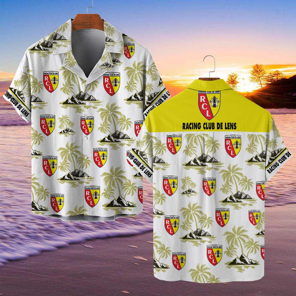 Chemise hawaïenne RC Lens 03 - Chemise Aloha Ligue 1