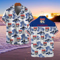 Chemise hawaïenne Olympique Lyonnais 07 - Chemise Aloha Ligue 1
