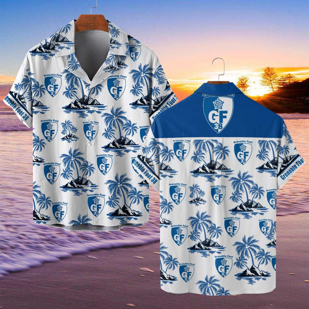 Chemise hawaïenne Grenoble Foot 38 07 - Chemise Aloha Ligue 1