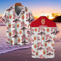 Chemise hawaïenne AS Monaco 07 - Chemise Aloha Ligue 1