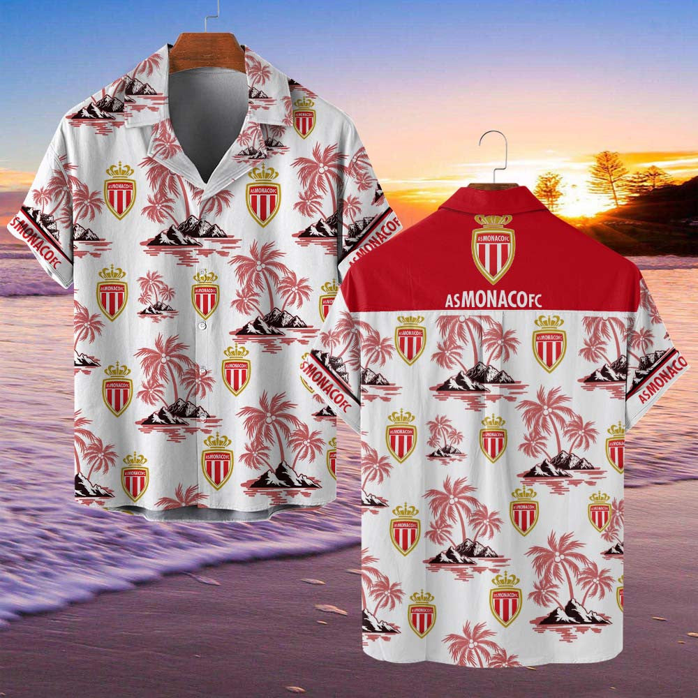 Chemise hawaïenne AS Monaco 07 - Chemise Aloha Ligue 1