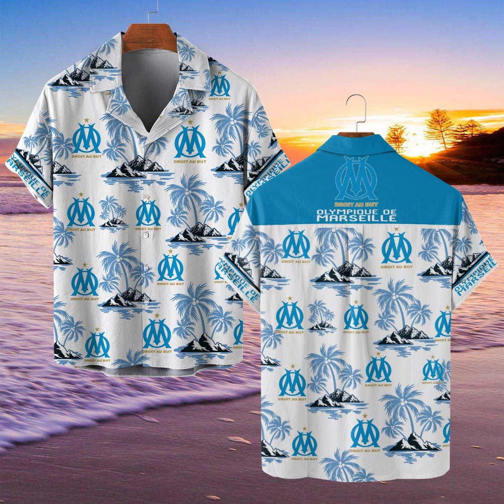 Chemise hawaïenne Olympique de Marseille 07 - Chemise Aloha Ligue 1