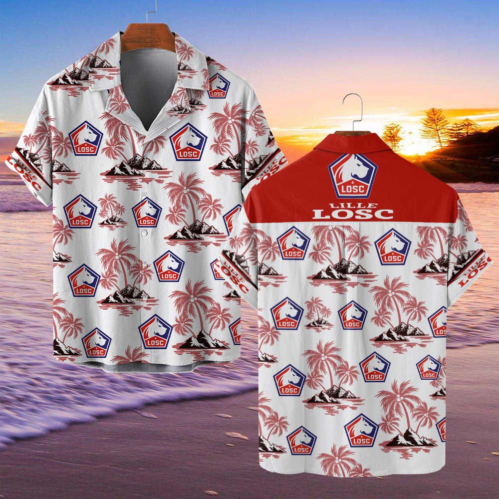 Chemise hawaïenne LOSC Lille 07 - Chemise Aloha Ligue 1
