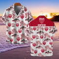 Chemise hawaïenne Dijon FCO 07 - Chemise Aloha Ligue 1