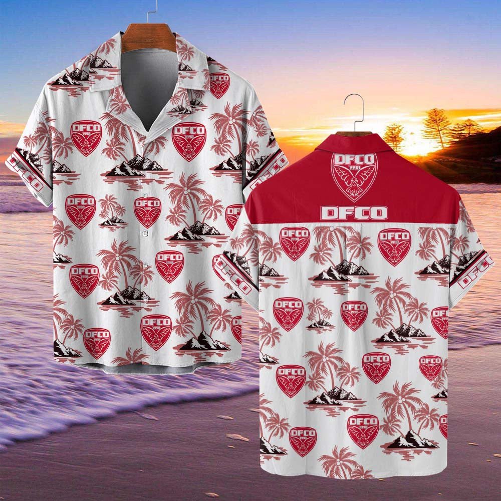 Chemise hawaïenne Dijon FCO 07 - Chemise Aloha Ligue 1