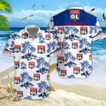 Chemise hawaïenne Olympique Lyonnais 02 - Chemise Aloha Ligue 1