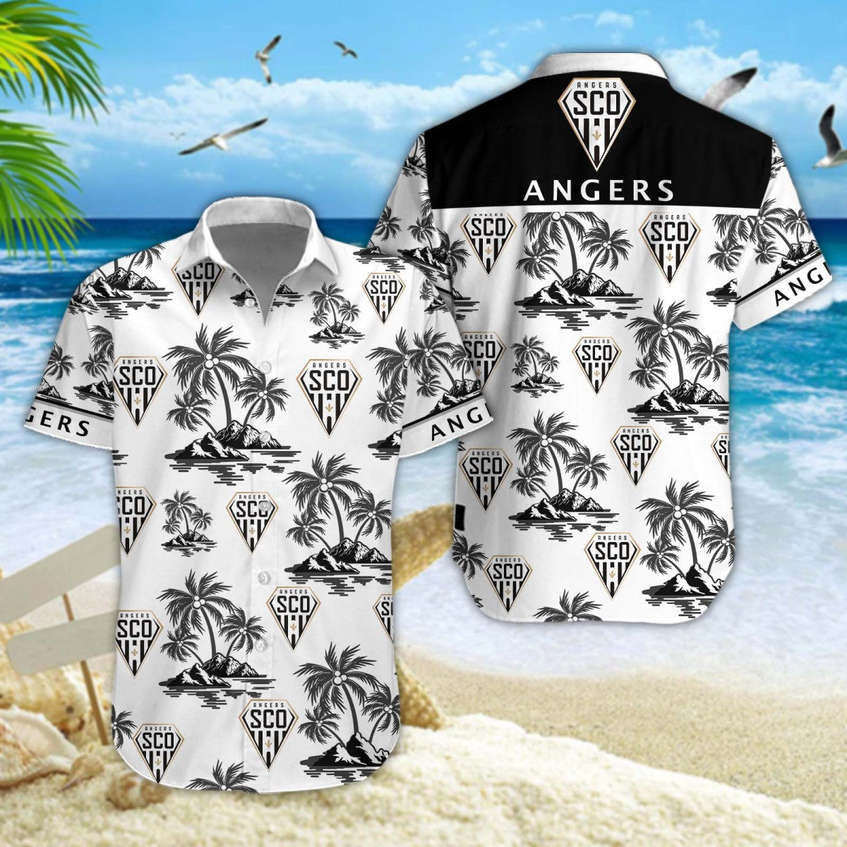 Chemise hawaïenne Angers SCO 02 - Chemise Aloha Ligue 1