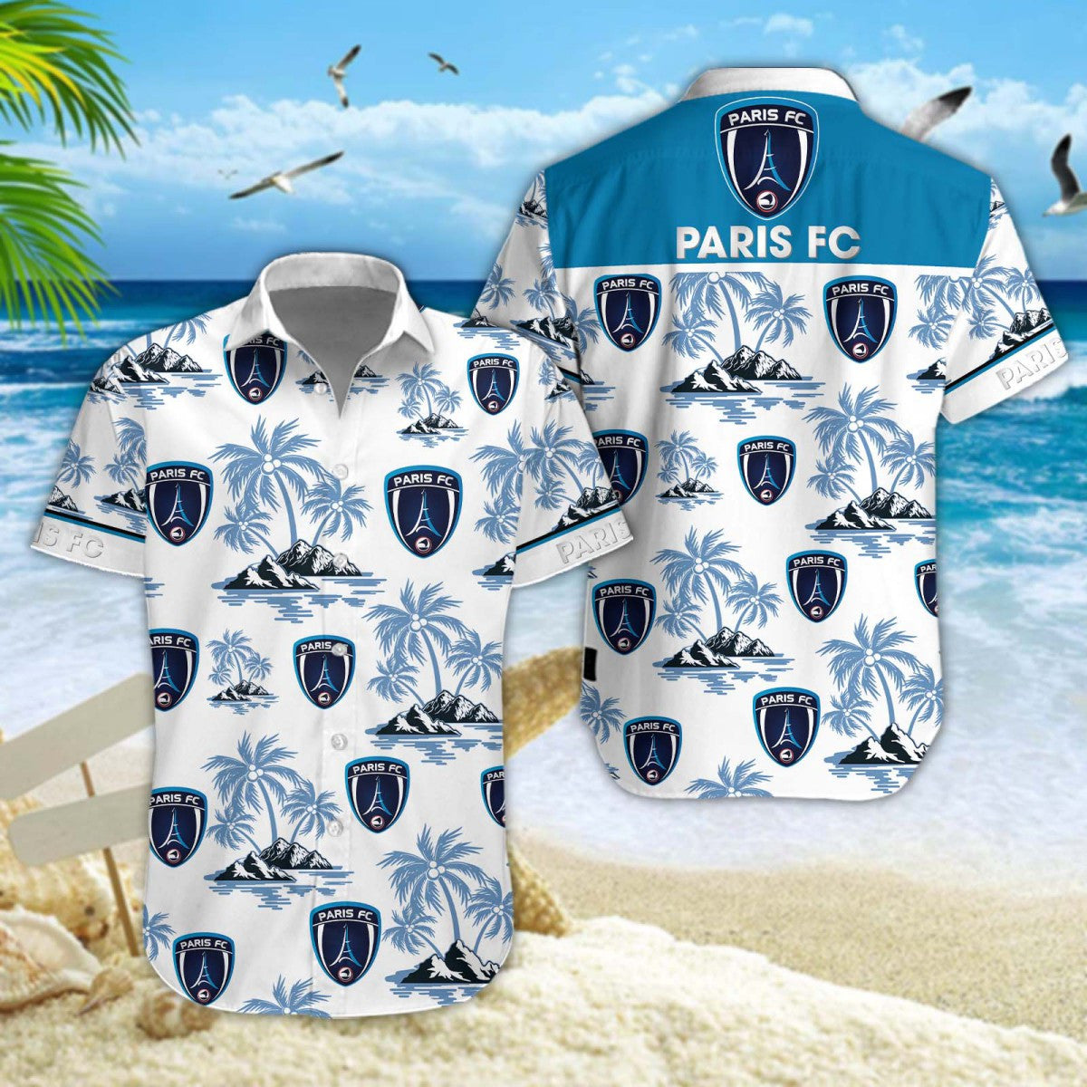 Chemise hawaïenne Paris FC 02 - Chemise Aloha Ligue 1