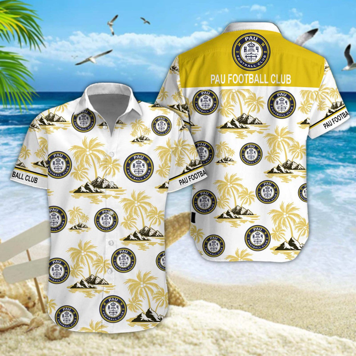 Chemise hawaïenne Pau FC 02 - Chemise Aloha Ligue 1