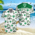 Chemise hawaïenne AS Saint-Étienne 02 - Chemise Aloha Ligue 1