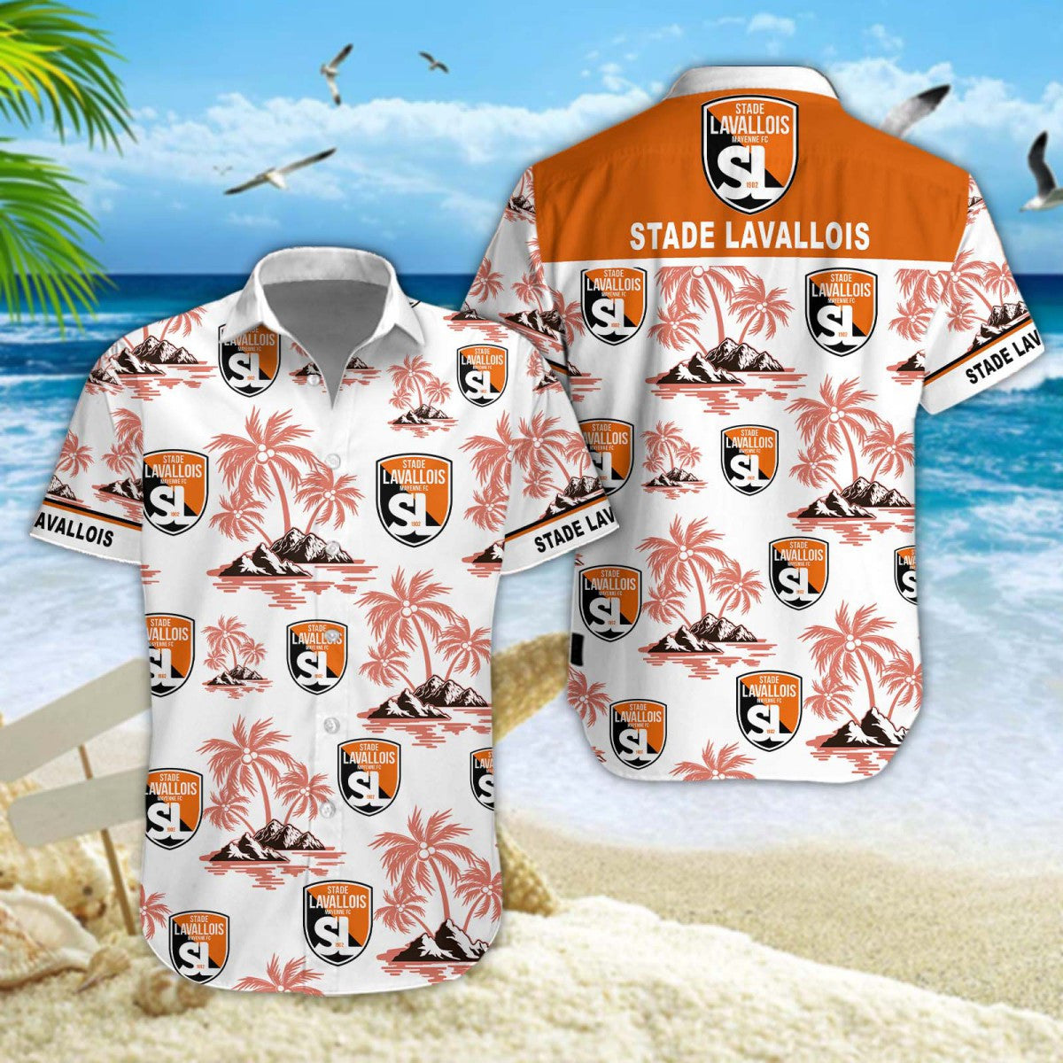 Chemise hawaïenne Stade Lavallois MFC 02 - Chemise Aloha Ligue 1
