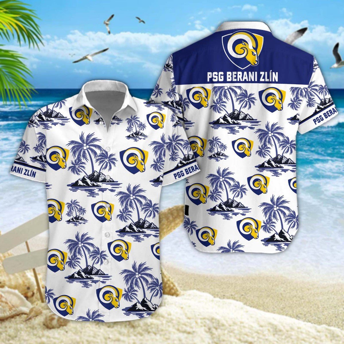 Chemise hawaïenne PSG Berani Zlín 01 - Chemise Aloha Ligue 1