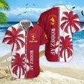 Chemise hawaïenne Rodez AF 06 - Chemise Aloha Ligue 1