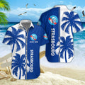 Chemise hawaïenne RC Strasbourg Alsace 06 - Chemise Aloha Ligue 1
