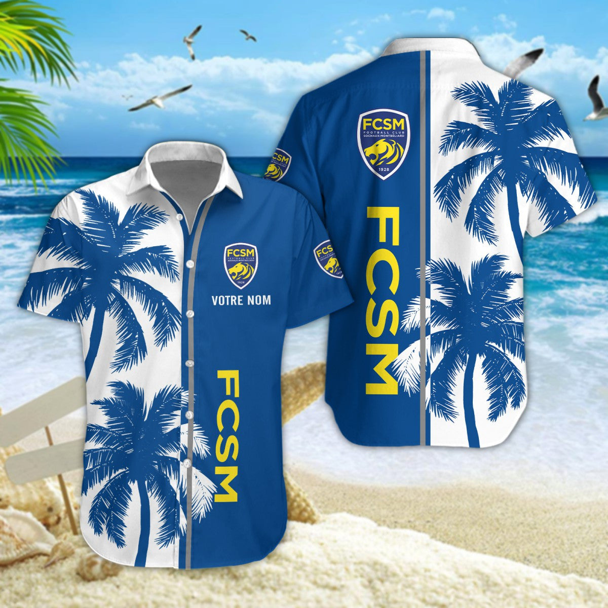 Chemise hawaïenne FC Sochaux-Montbéliard 06 - Chemise Aloha Ligue 1