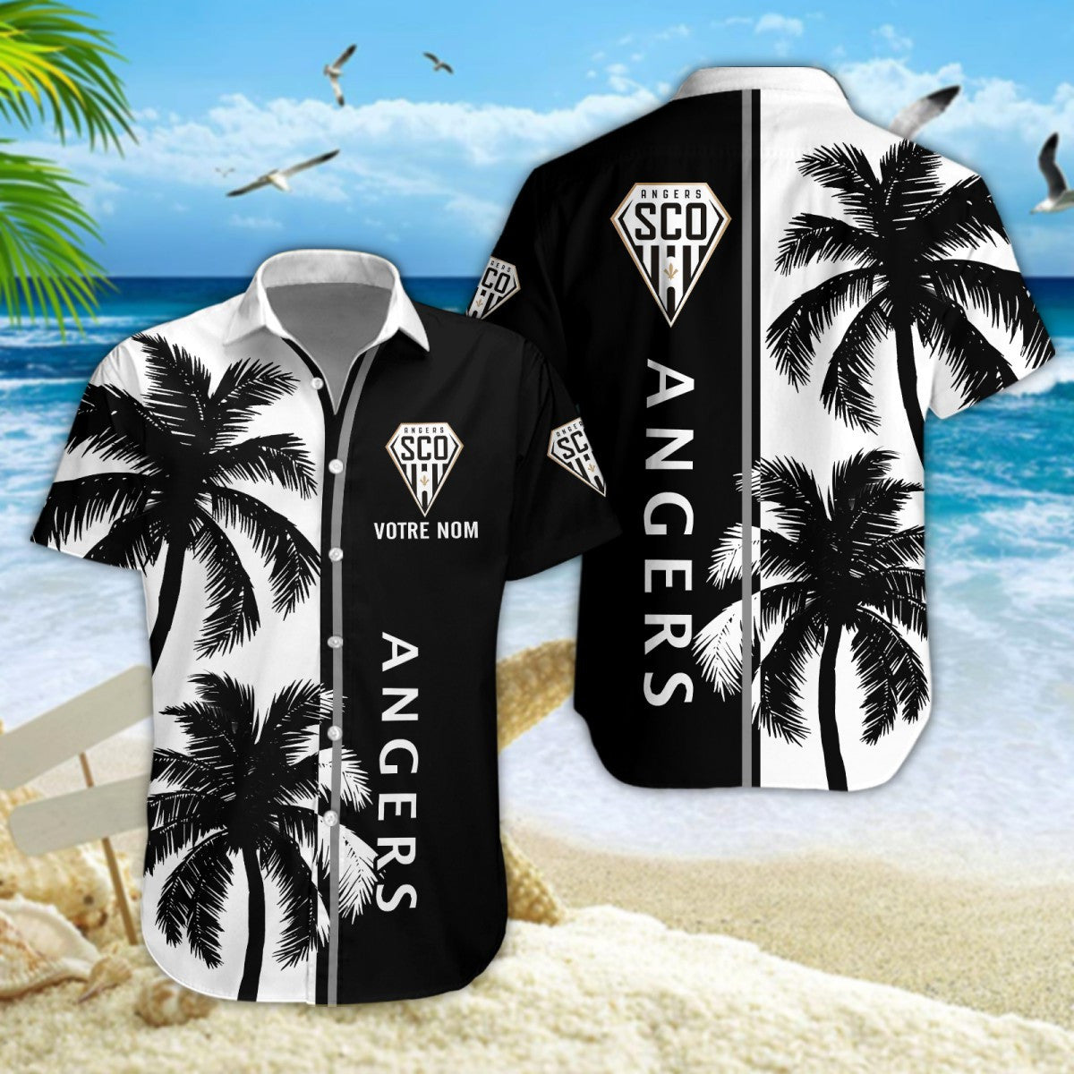 Chemise hawaïenne Angers SCO 06 - Chemise Aloha Ligue 1