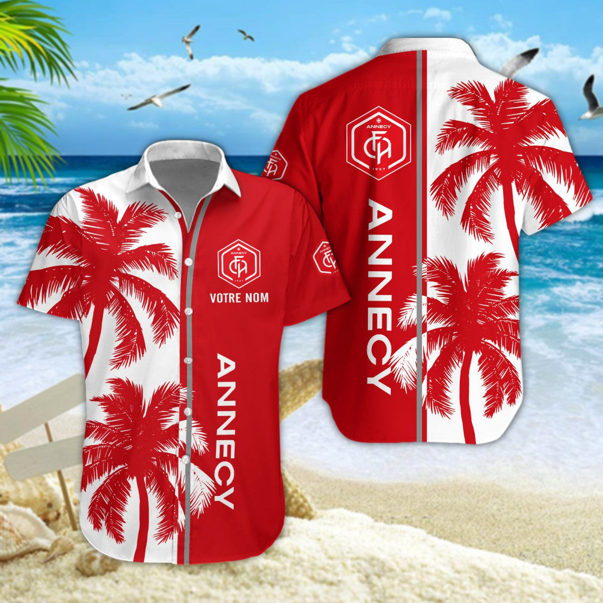 Chemise hawaïenne FC Annecy 05 - Chemise Aloha Ligue 1