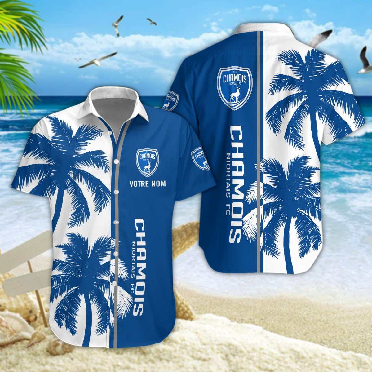 Chemise hawaïenne Chamois Niortais FC 05 - Chemise Aloha Ligue 1