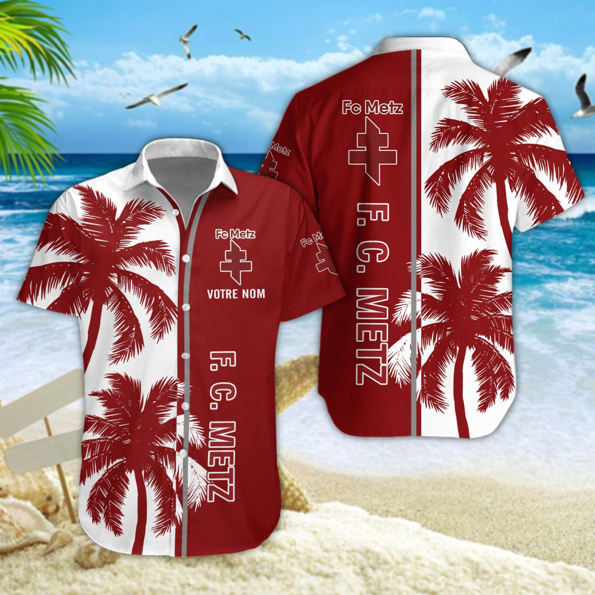 Chemise hawaïenne FC Metz 06 - Chemise Aloha Ligue 1