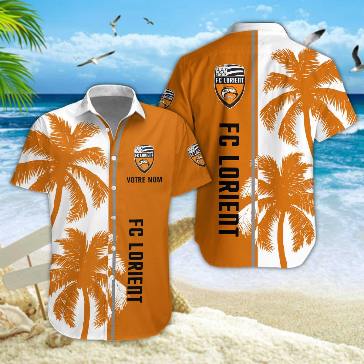 Chemise hawaïenne FC Lorient 06 - Chemise Aloha Ligue 1