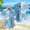 Chemise hawaïenne Le Havre AC 06 - Chemise Aloha Ligue 1